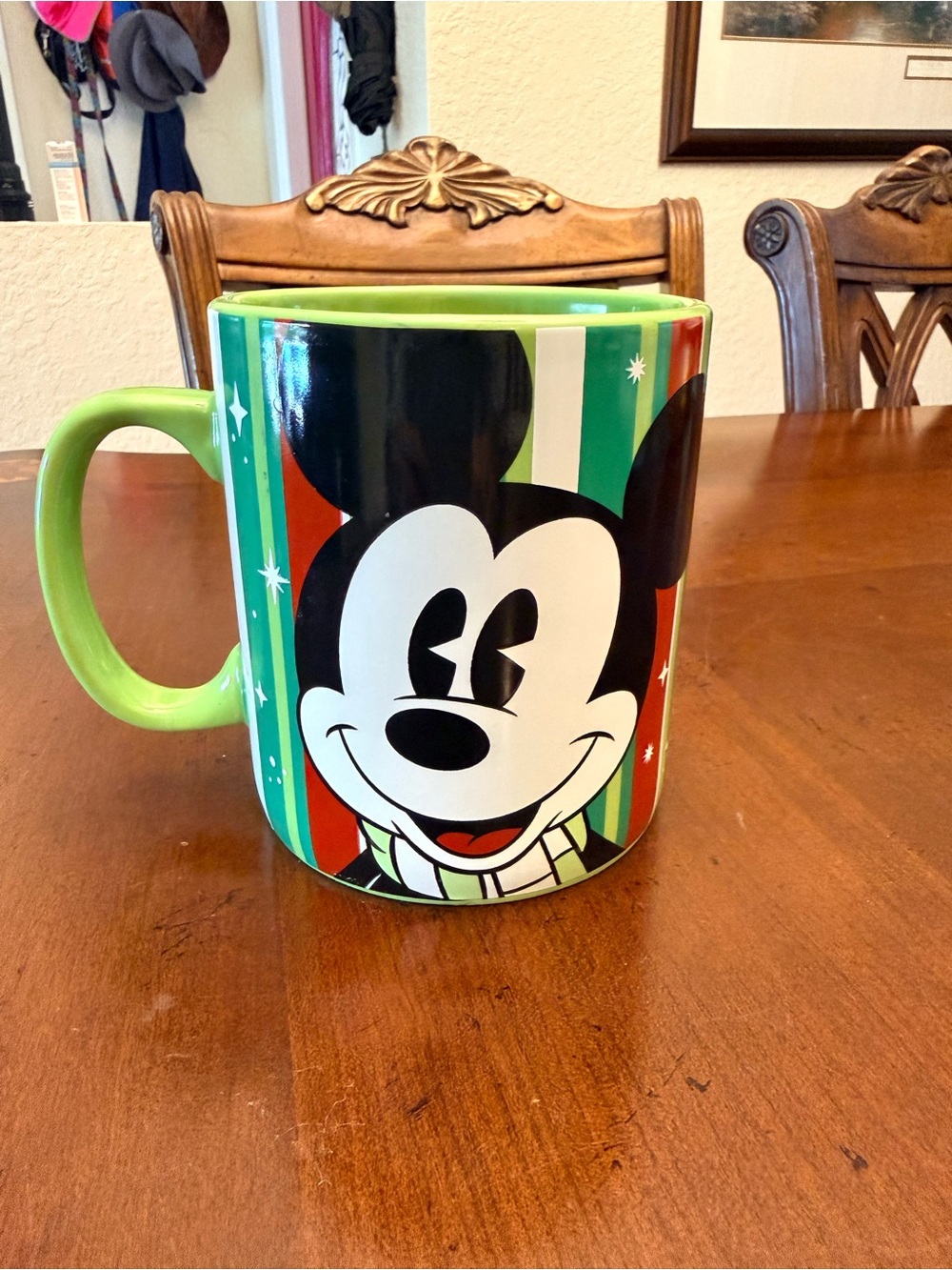 Disney Mickey Mouse Green and Black Ceramic Coffee Mug